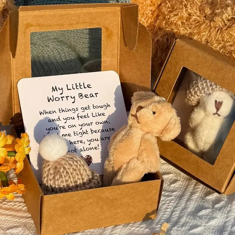 🔥Last Day: BUY 3 GET 1 FREE - 🎁Handmade Mini Plush Teddy Bear in Box