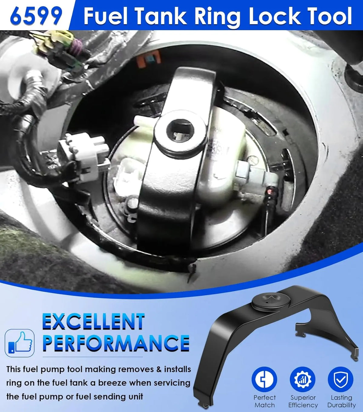 🔥LAST DAY 49% OFF - 🛠️Fuel Tank Lock Ring Tool | Fuel Pump Sender Removal & Installation Tool, Replaces OEM 6599