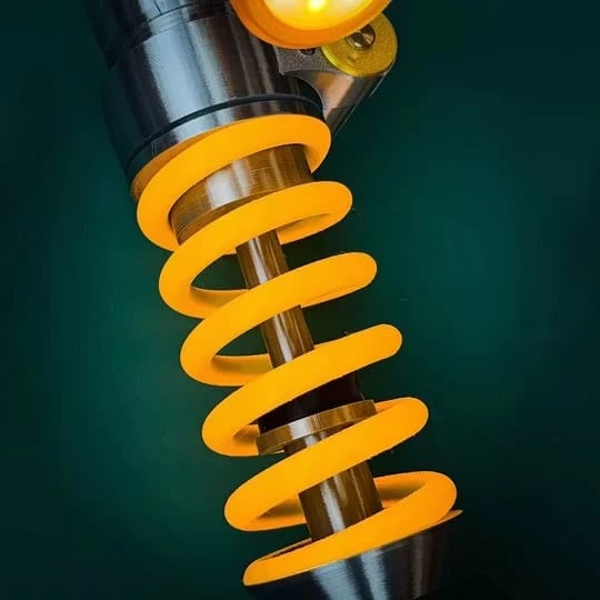 🎉🔥Inspired Suspension Shock Absorber Lamp - Adjustable LED Light for Gamers & Car Enthusiasts