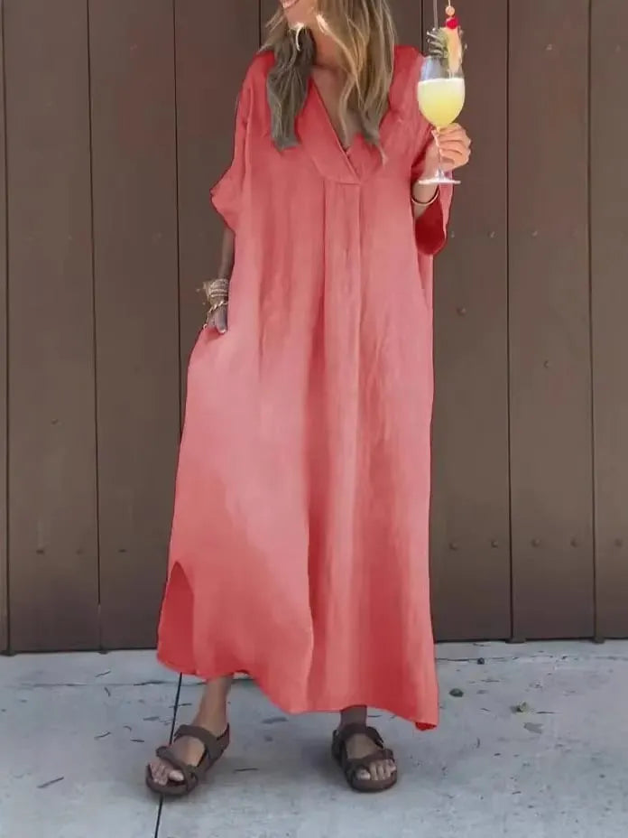 🔥Chic V-Neck Casual Dress for Women