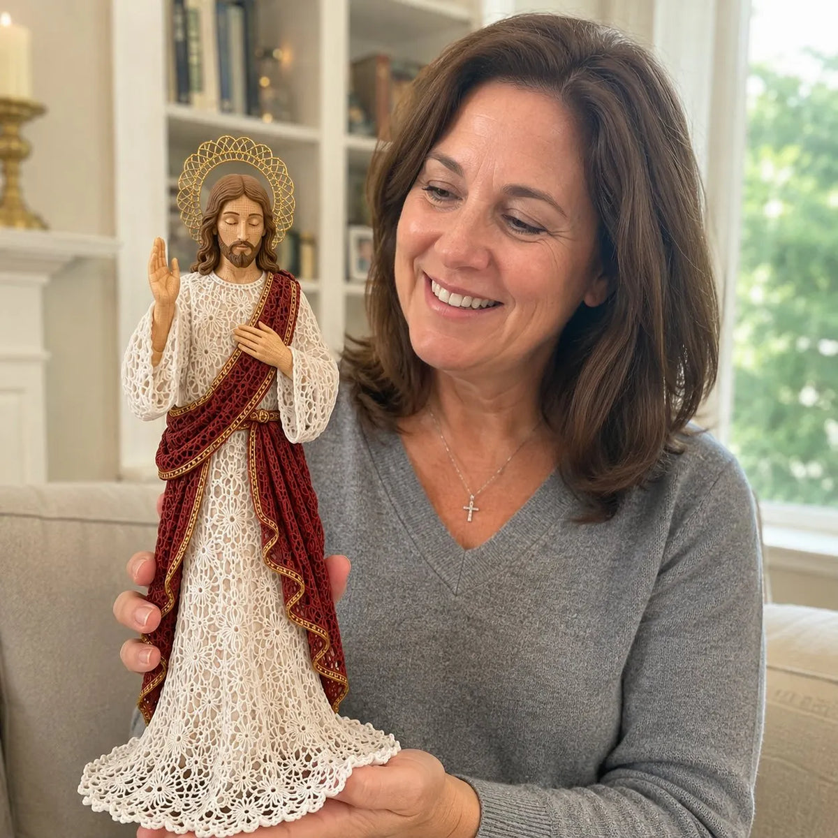 🎉49% OFF – 🙏 Finished Faith-Inspired Lace Figure Collection | Intricate Openwork Details, Graceful Silhouettes & 3 Meaningful Devotional Designs ✨