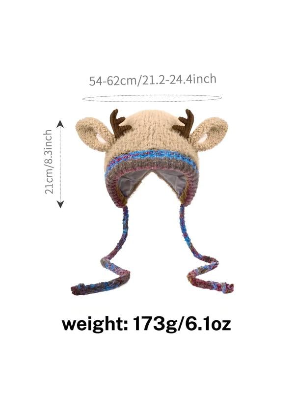 🎄🦌Handmade Knitted Christmas Antler 2-in-1 (Hat/Handbag)🧶2