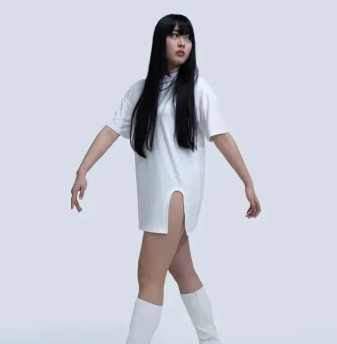 Slit T-Shirt Dress