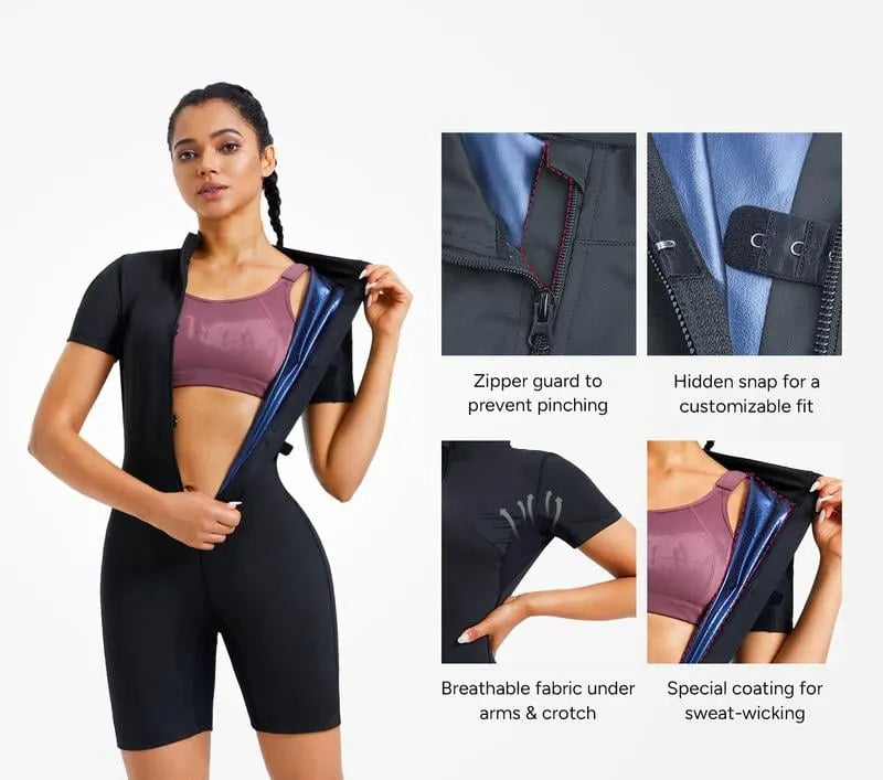 🔥Last 4 hours Sale: Save 49%- 🔥Fitness sauna suit