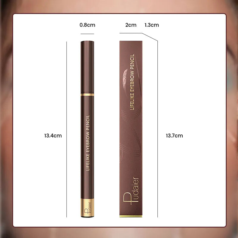 4 Tip Precise Eye Brow Makeup Pen for Natural Brows