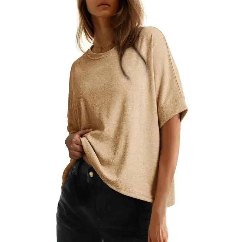 🎉Women's Tops for Women 2026 Loose Oversized Basic Tee Comfortable Soft Fabric Flattering Fit