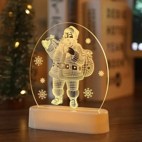 The New Santa Claus snowman Christmas Tree Lights bedroom decor night lights