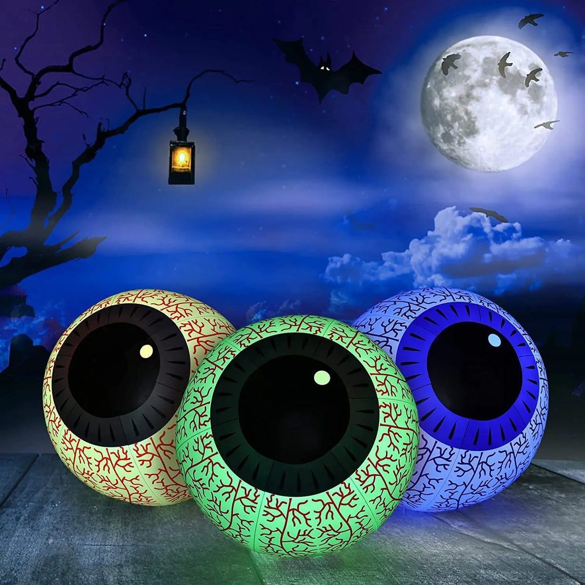 🎈Halloween Inflatable Color Changing LED Ghost Eyeball