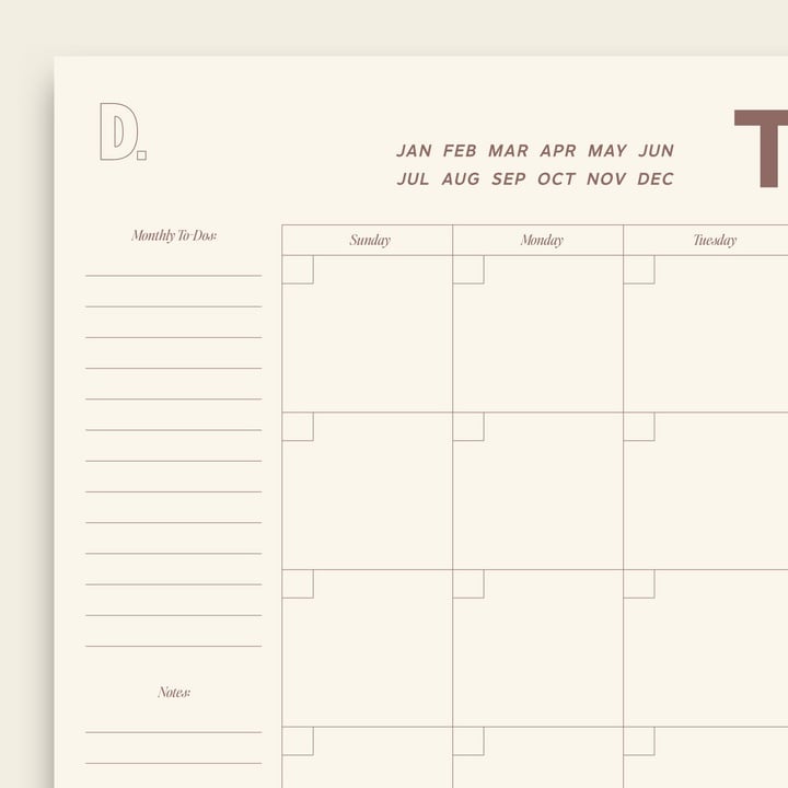 🔥LAST DAY 49% OFF - 🌈Monthly Calendar