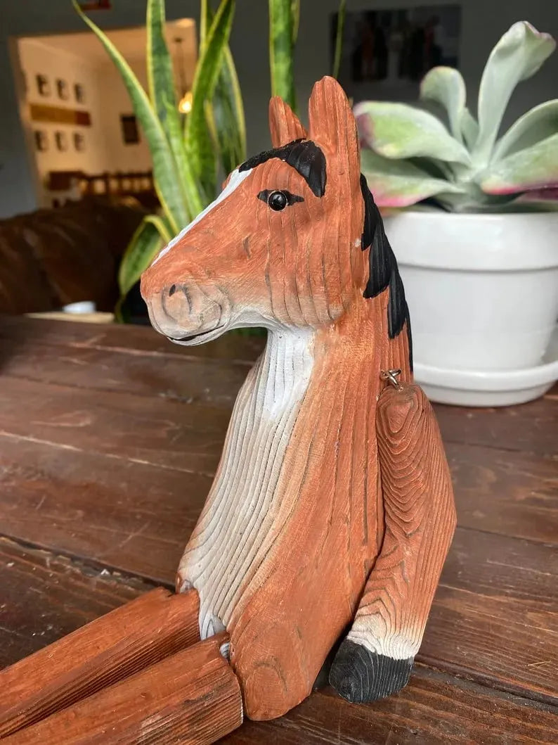 🔥LAST DAY 50% OFF - Hand-Carved Wooden Sitting Animal