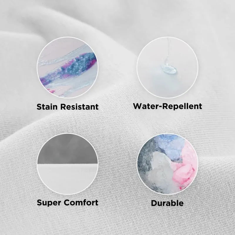 Water Repellent and Stain Resistant Solid Short-sleeve Tee