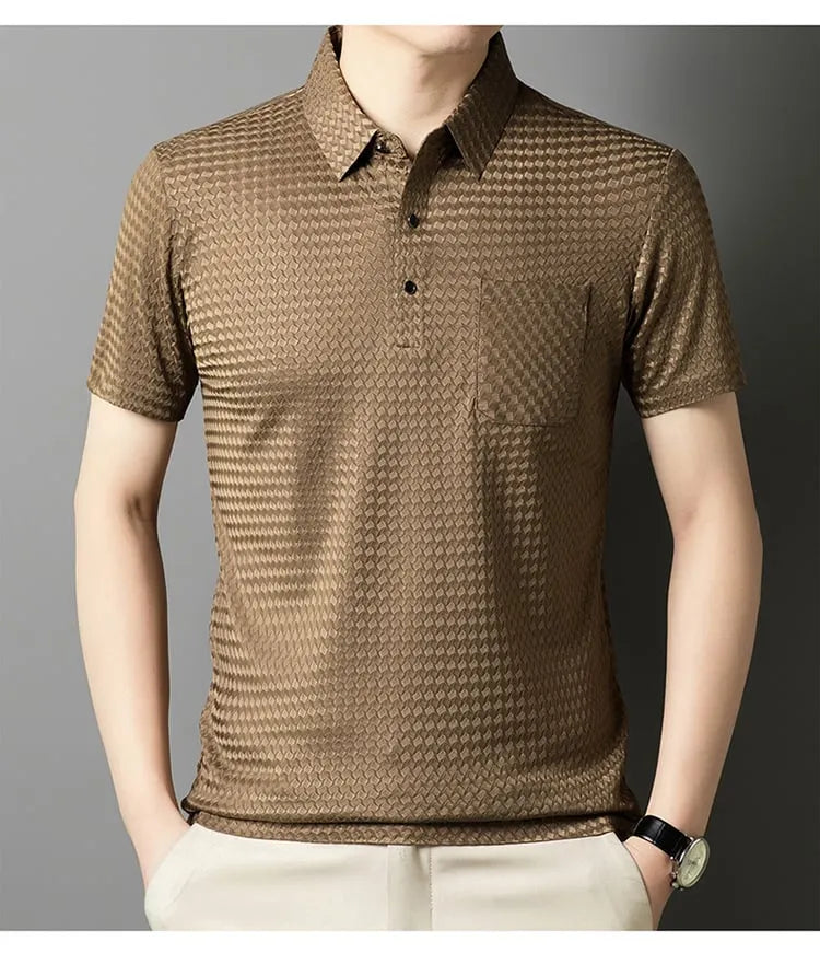 Structured Short-Sleeve Shirt for Men