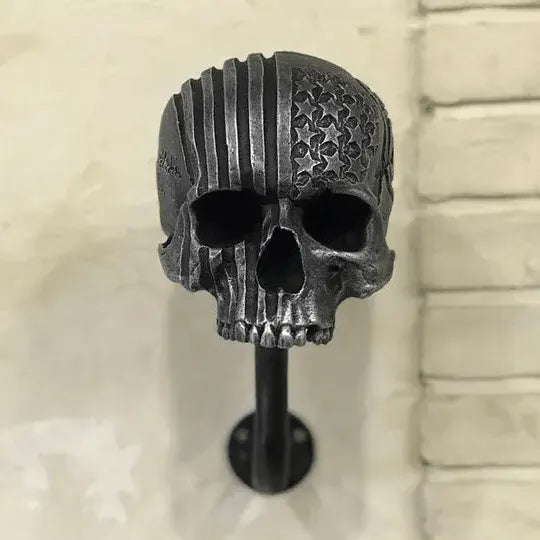 Motorcycle Skull Helmet Holder with Beard(🎁The most special gift for riders)