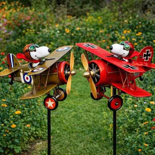 🎉🔥49% OFF🎁 250th USA Patriotic Pilot Pup Garden Windmill