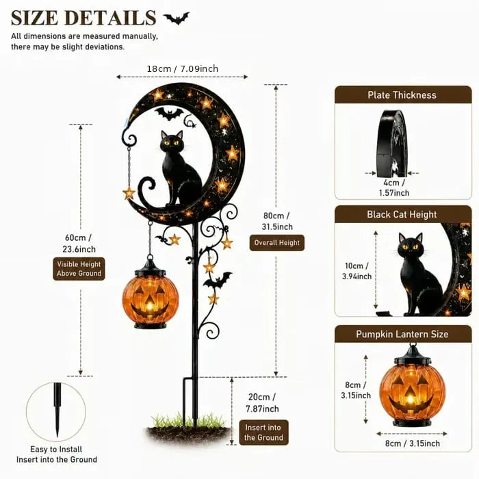 🎉🎃Halloween Early Bird Special Sale 49% OFF-Pumpkin Moon Garden Stake Light