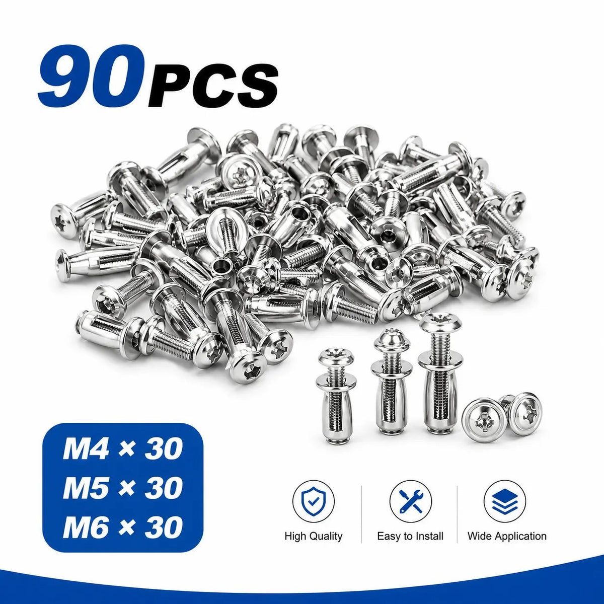 🎉 🔥🎁🔩  Button Rivet Locking Nuts Set