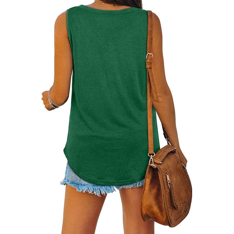 🔥HOT SALE 49% OFF🔥Summer V-Neck Solid Color Vest