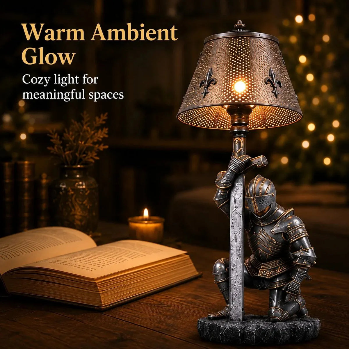 ⚔️ The Honorbound Medieval Knight Lamp - A Timeless Guardian of Courage, Loyalty & Honor🏅