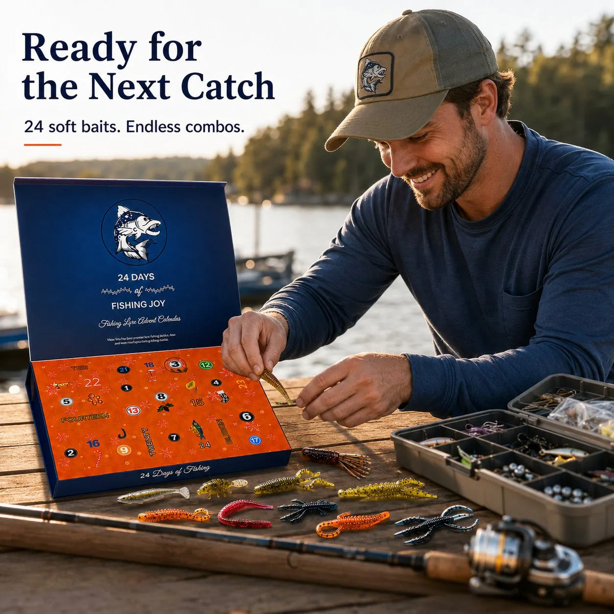 ⏳ Last day! 49% OFF – 🎣🎄 Christmas Fishing Lures Advent Calendar – Limited Release!