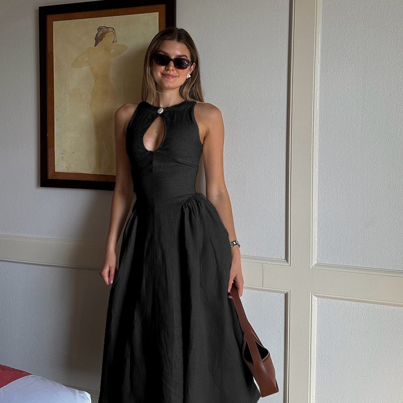 Hollow A-line dress