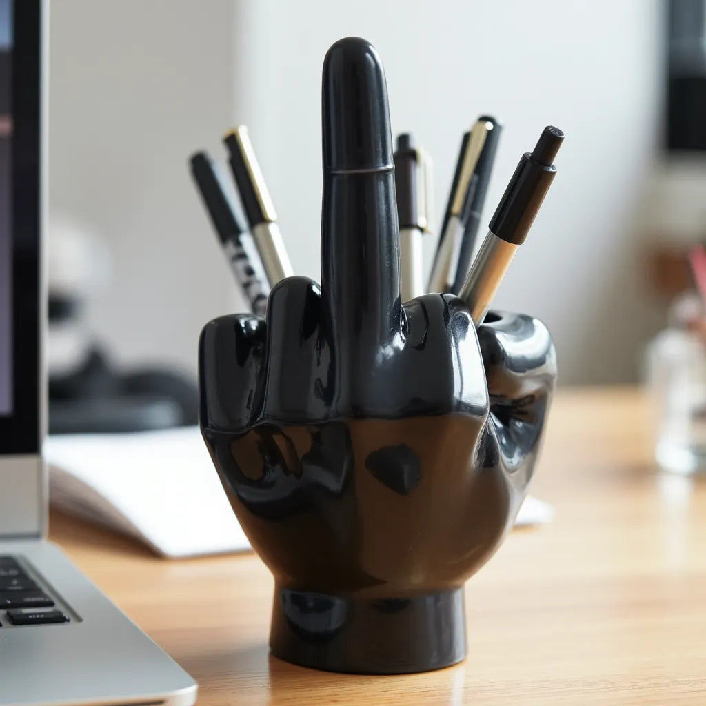 Middle Finger Pen Holder