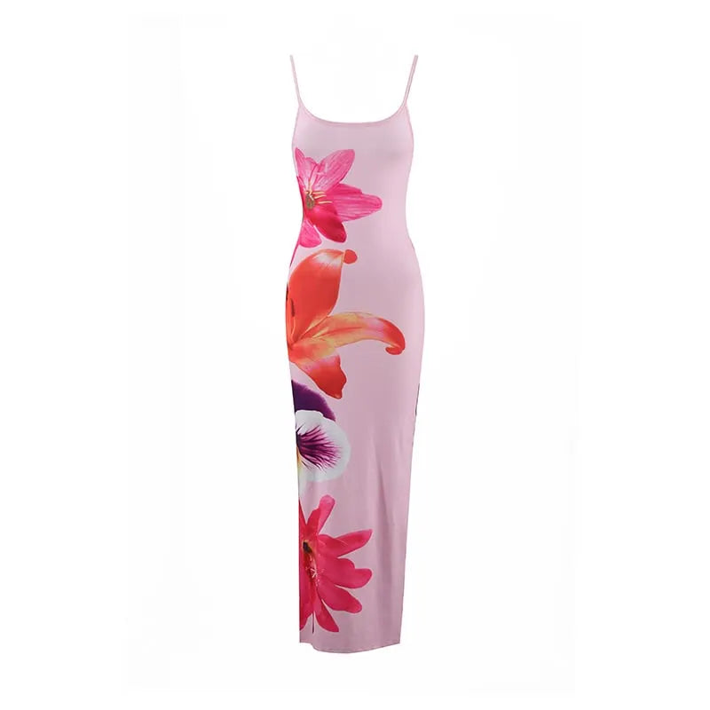 Floral Print Sexy Slim Fit Maxi Dress🌺Buy 2 Free Shipping