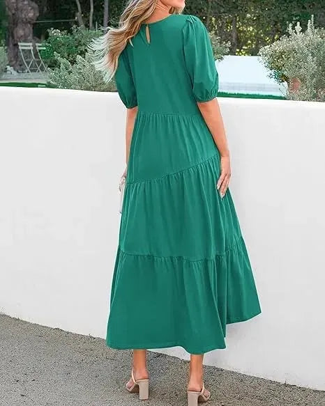 🌟HOT SALE-WOMEN'S SUMMER CASUAL MIDI DRESS (BUY 2 FREE SHIPPING)