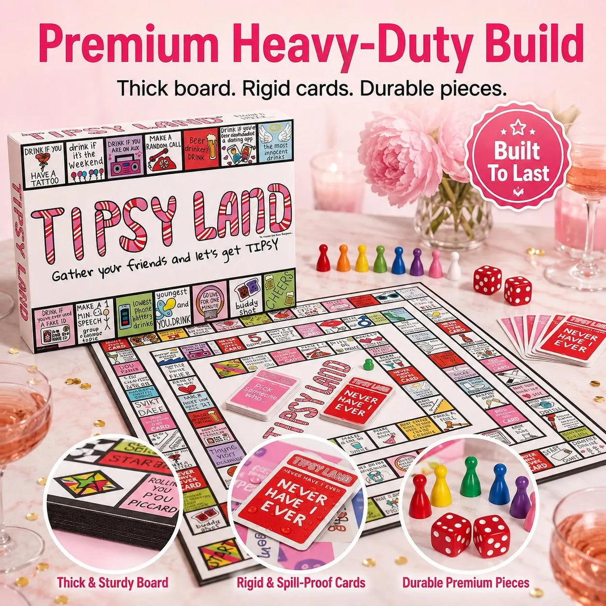 🎉🔥Tipsy Land Adult Drinking Board Game