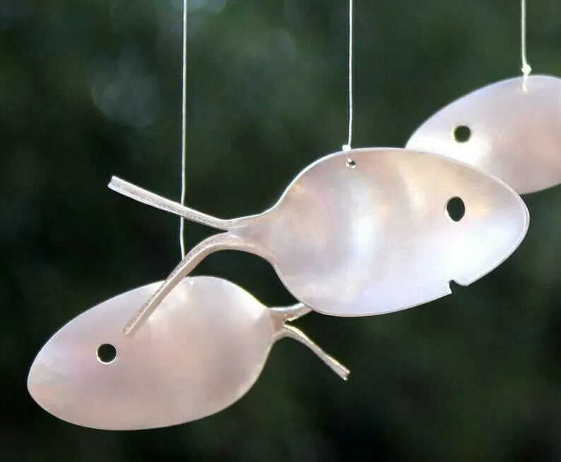 Fishing Man Spoon Fish Sculpture Wind Chime(Buy 2 Get Free Shippin!)