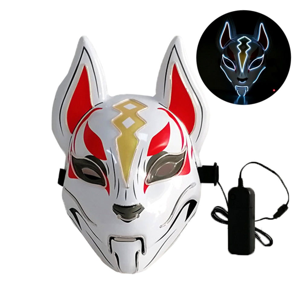 Halloween party LED glowing fox mask