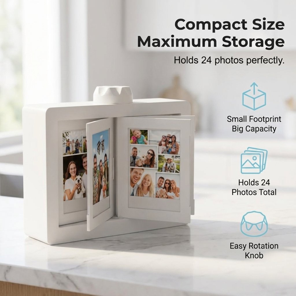🔥HOT SALE🔥🛍️ Rotating Film-Style Flip Photo Album