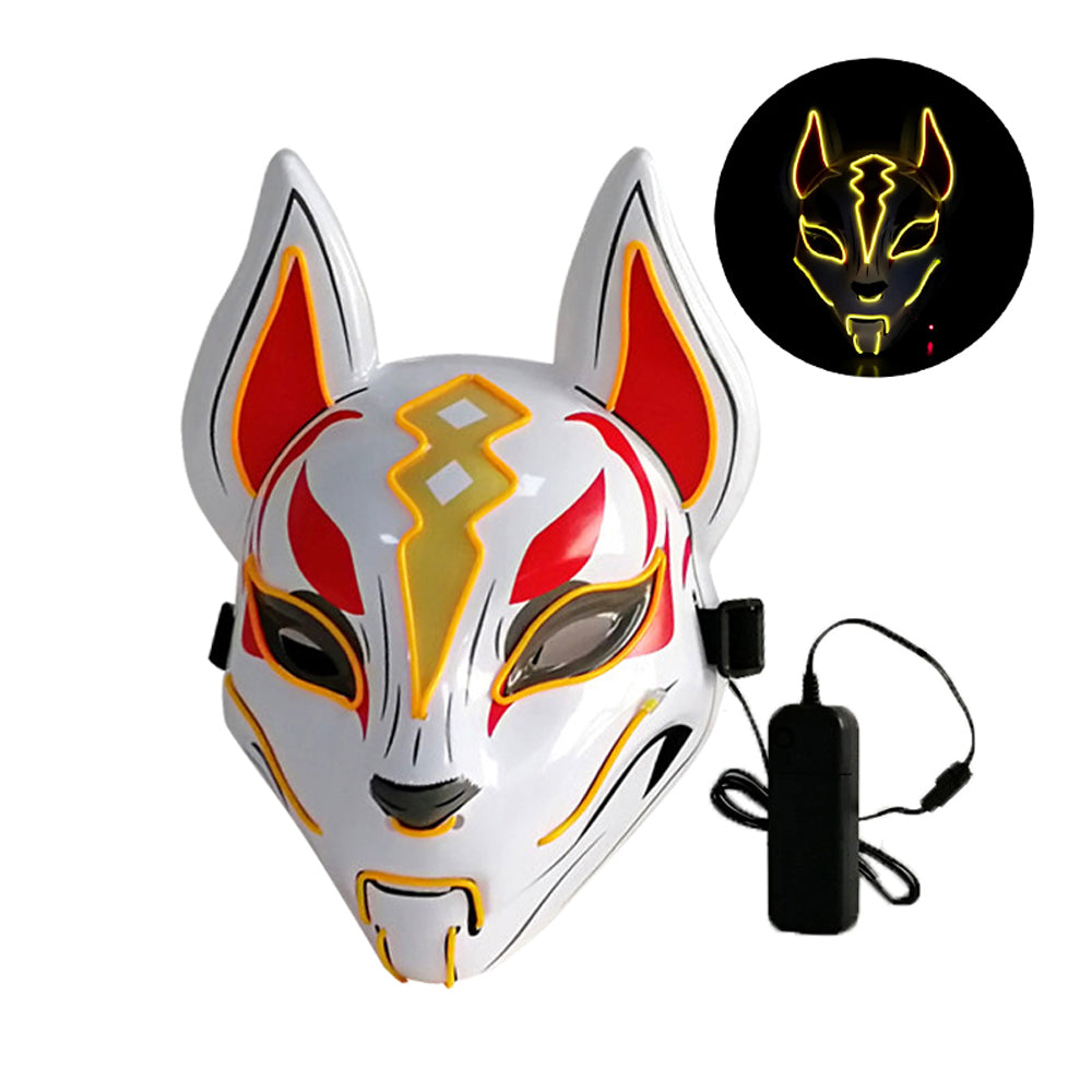 Halloween party LED glowing fox mask