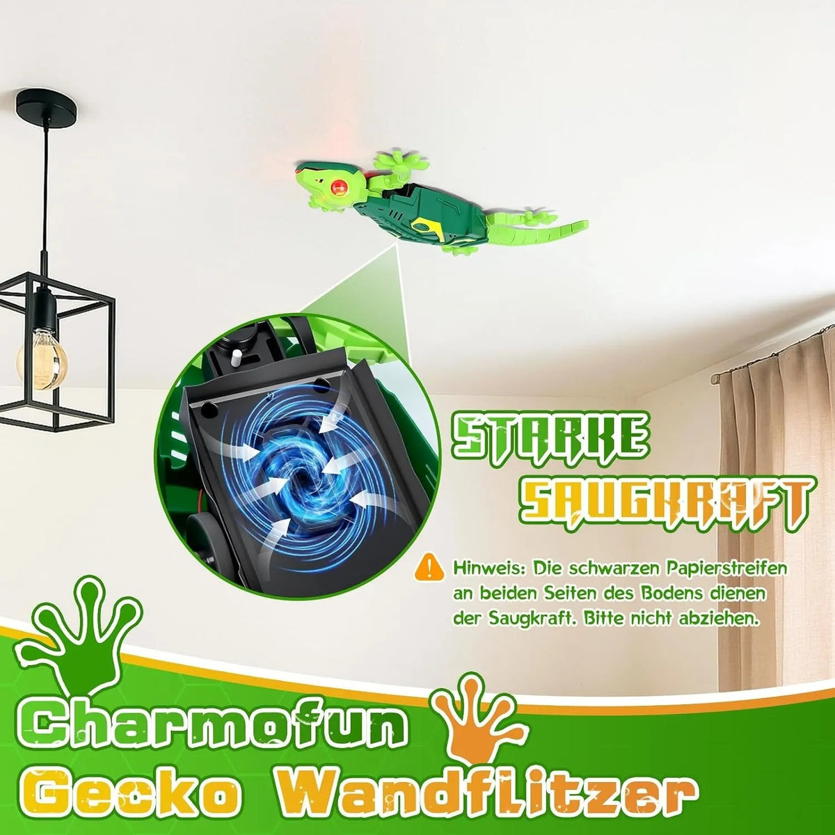 🎉🎁49% OFF🔥🦎 Wall Crawler Gecko – Remote Control Wall-Climbing Toy with LED Eyes