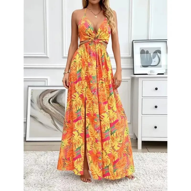 Floral Spaghetti Strap Dress