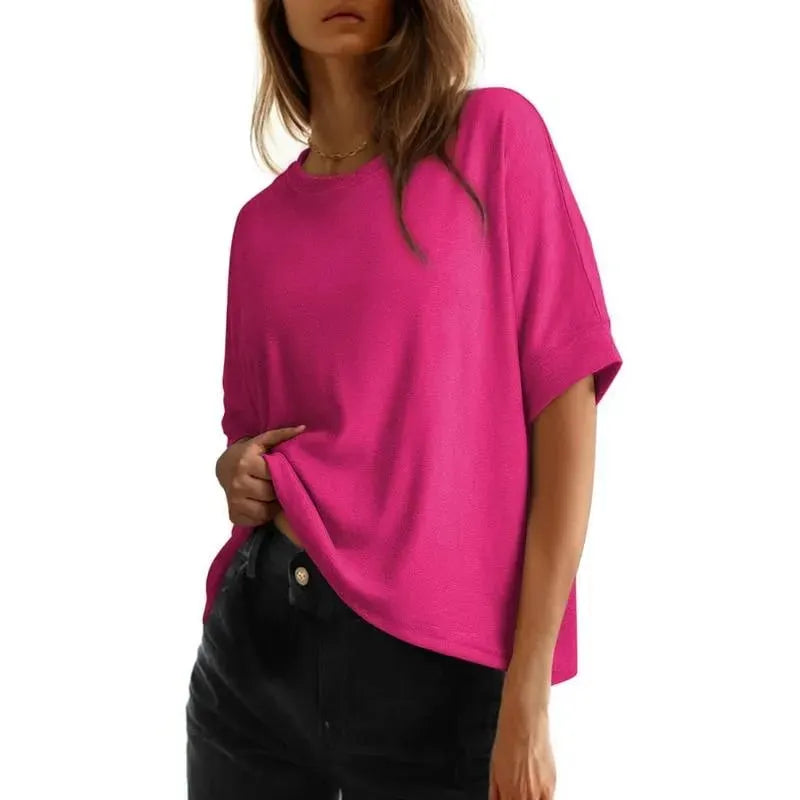 🎉Women's Tops for Women 2026 Loose Oversized Basic Tee Comfortable Soft Fabric Flattering Fit