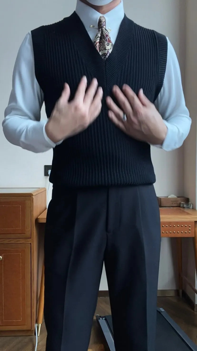V-neck Versatile Knitted Vest (Buy 2 Free Shipping)