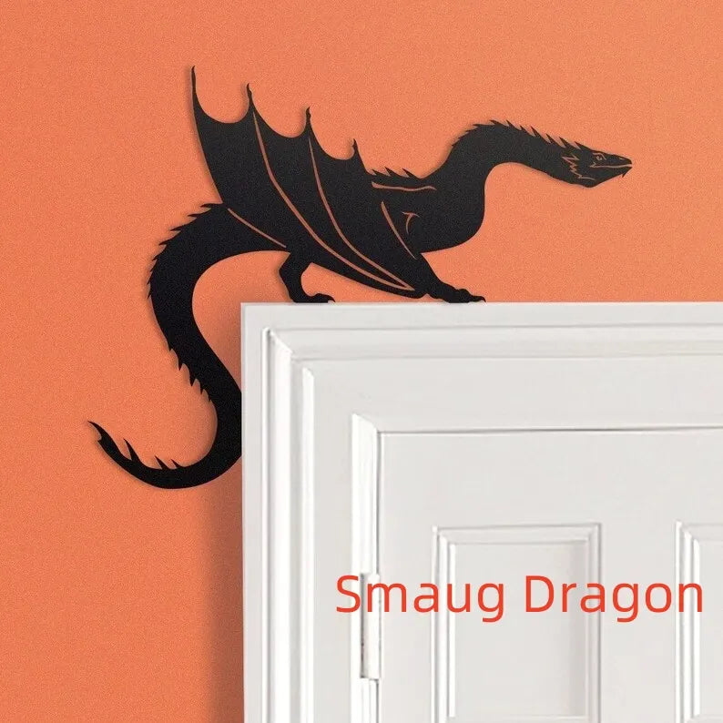 Cute Dragon Metal Door Topper