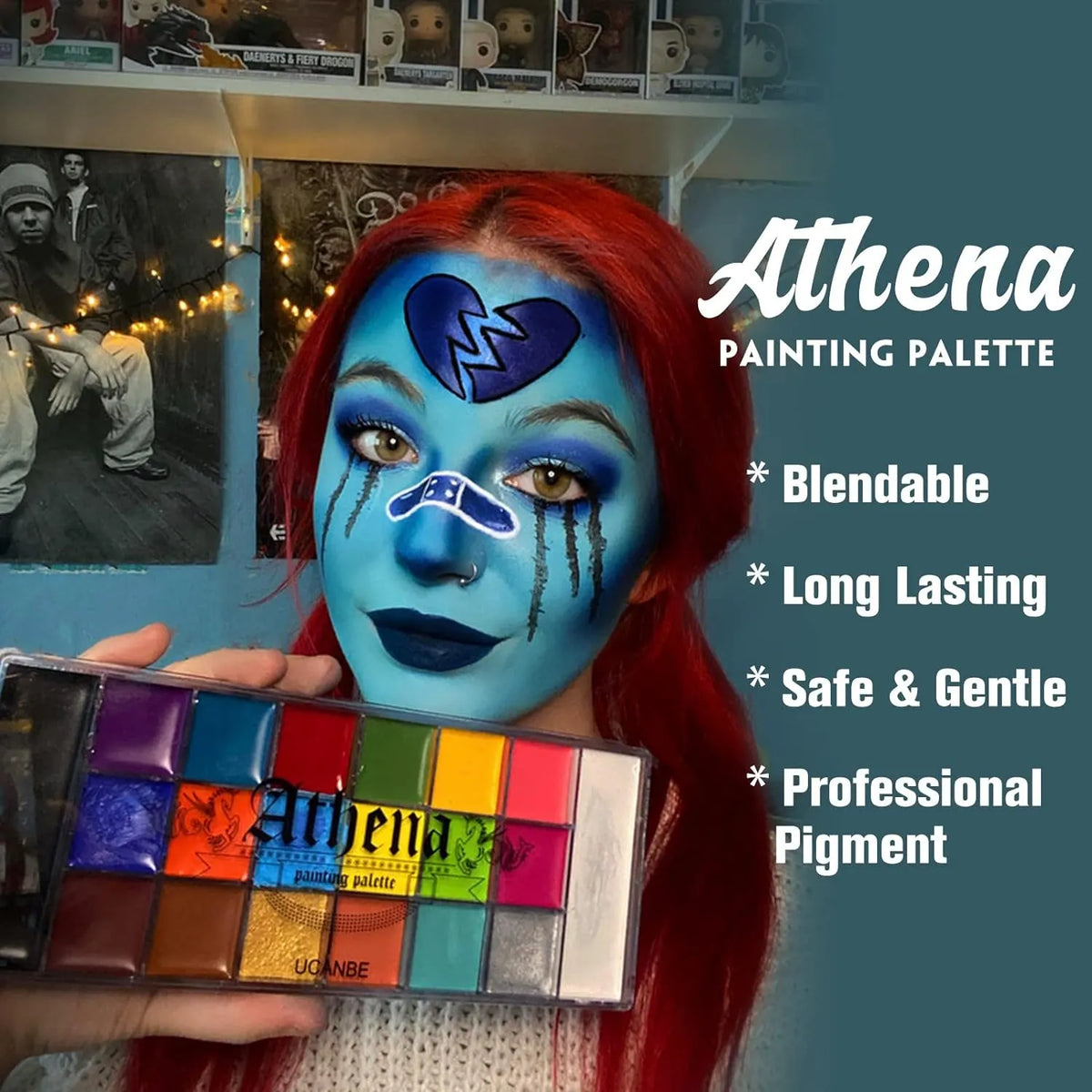 👻Face Body Paint Oil Palette,🎃Halloween,performance,cosplay