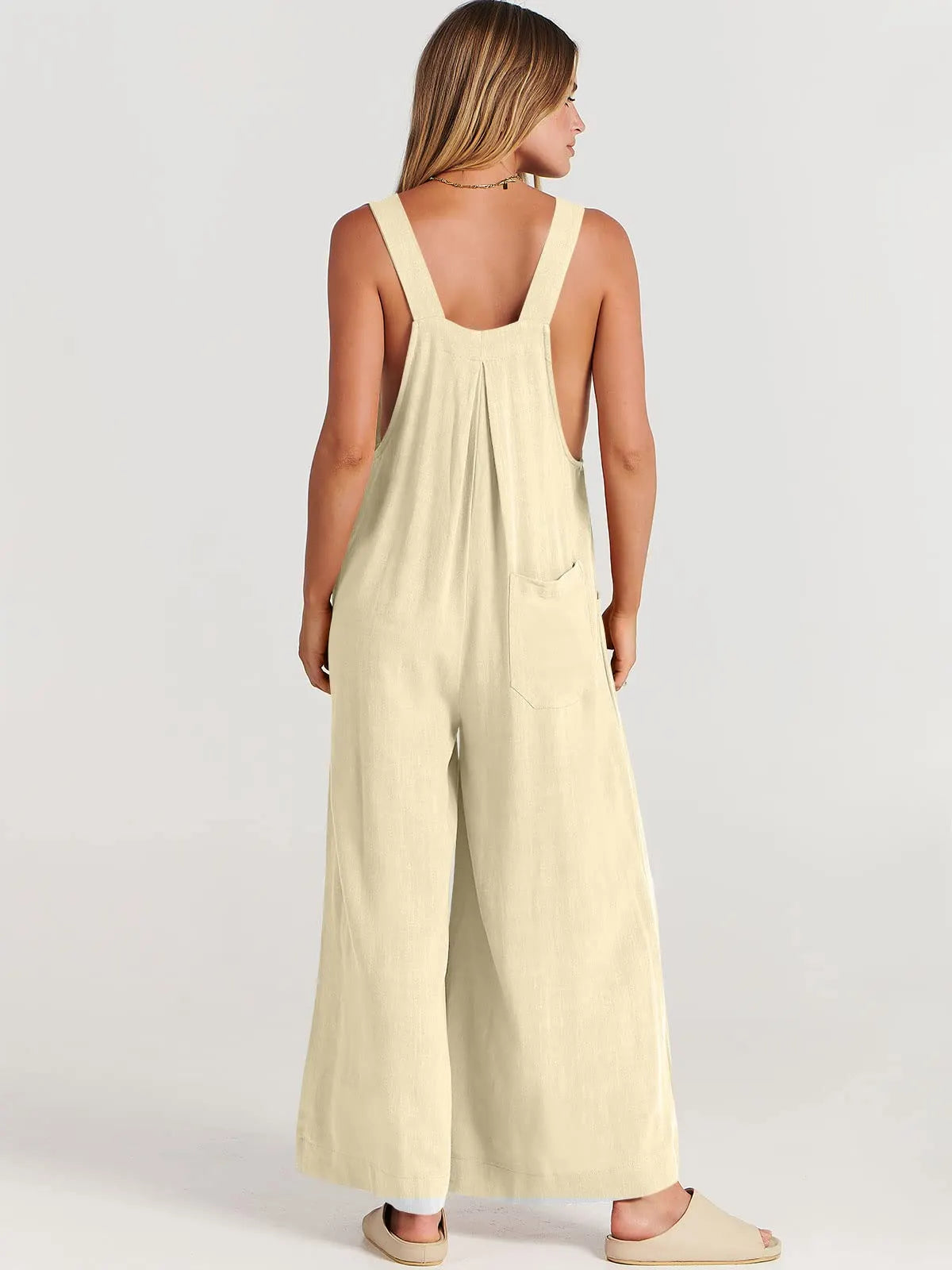 ❤️Buy 2 Free Shipping-Women's Sleeveless Wide Leg Jumpsuit with Pockets