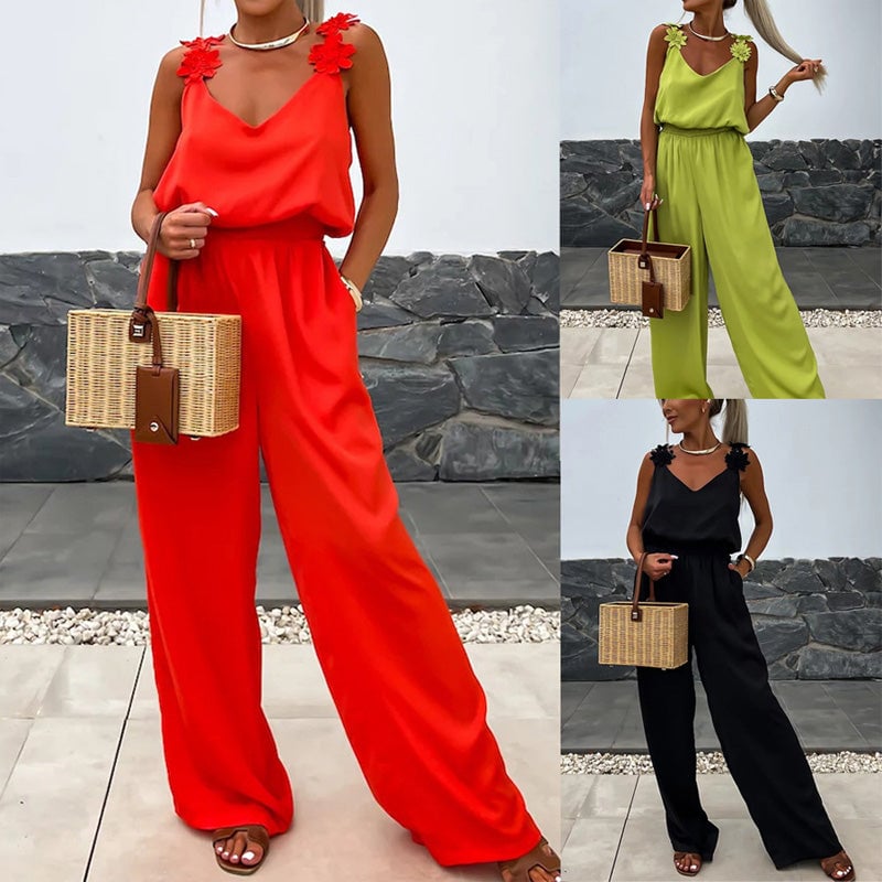 ✨Fashion vest + temperament wide leg pants🌸