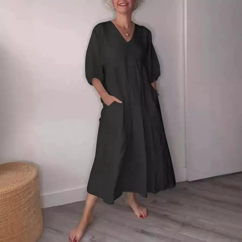 💖🦢 Women's V-neck Casual Dress
