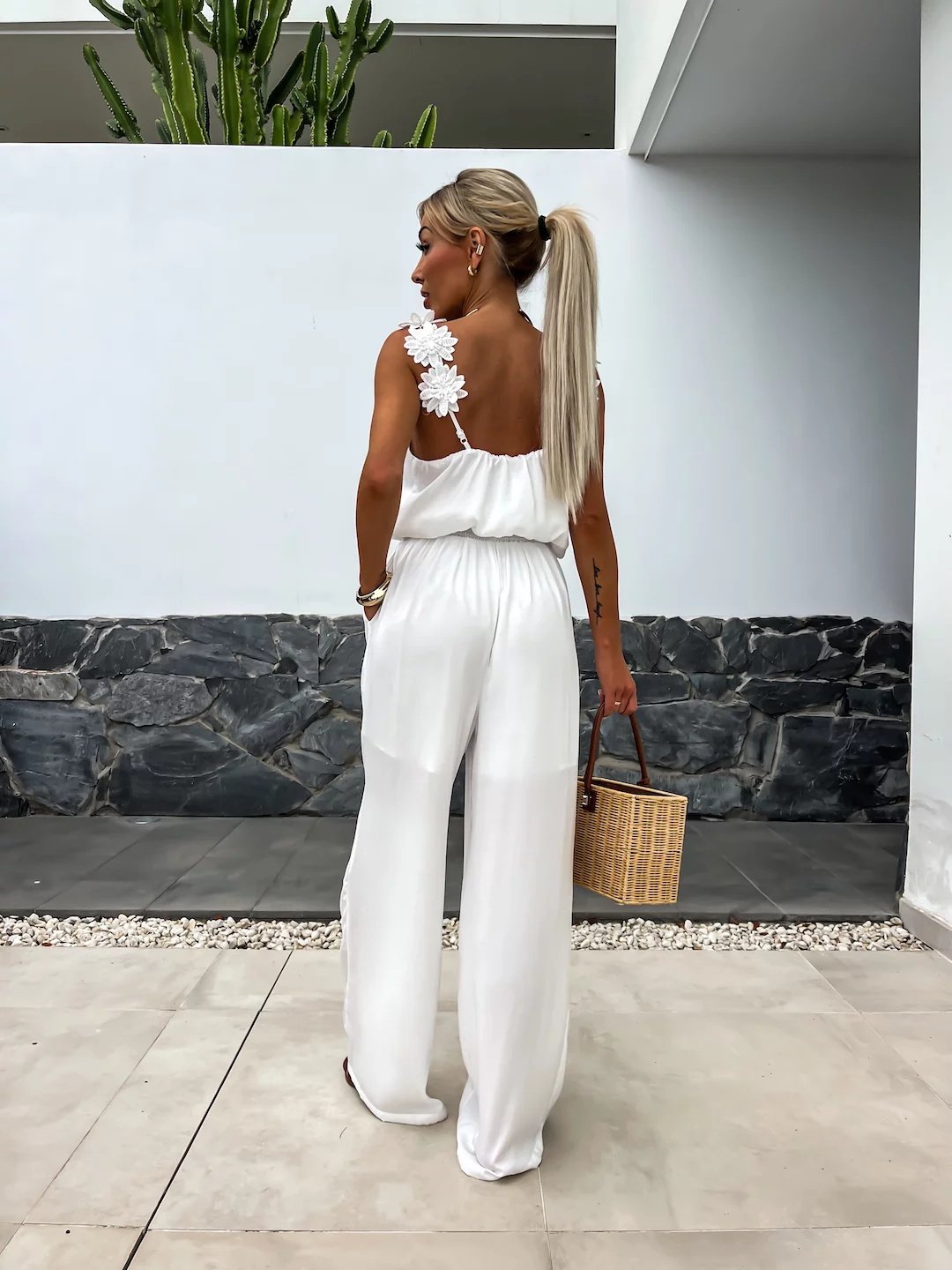 ✨Spring Style Alert🌸Women's Sleeveless Wide Leg Jumpsuit - Effortless Elegance!