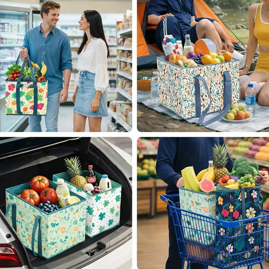 🔥HOT SALE🔥Thickened reusable shopping bag (foldable, sturdy, waterproof) 🛒✨