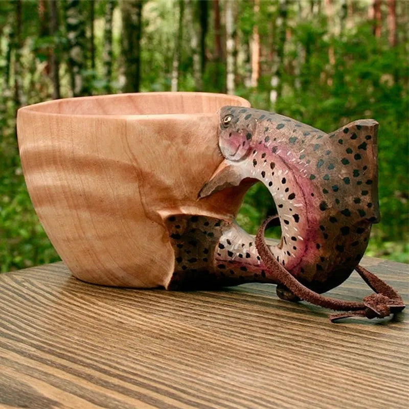 Kuksa Hand Carved Wooden Mug