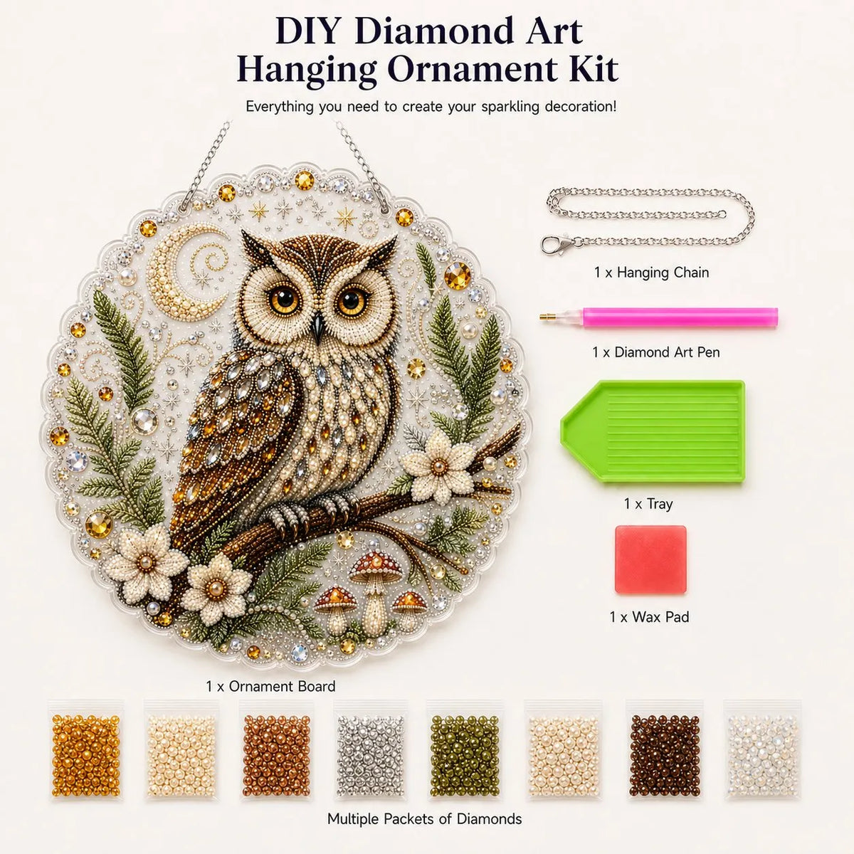 🔥 LAST DAY 49% OFF – ✨ Premium Animal Pearl Art DIY Hanging Ornament Kit | Luxury Flocked Canvas with Scratch-Resistant Non-Fading Pearl Beads DIY Handmade Animal Hanging Decor 🐾💎