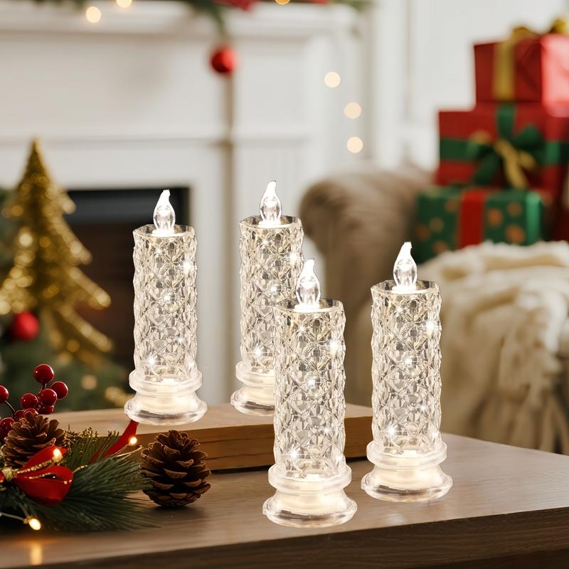 ✨🕯️LED Plastic Candle Lights 🌈Battery Operated