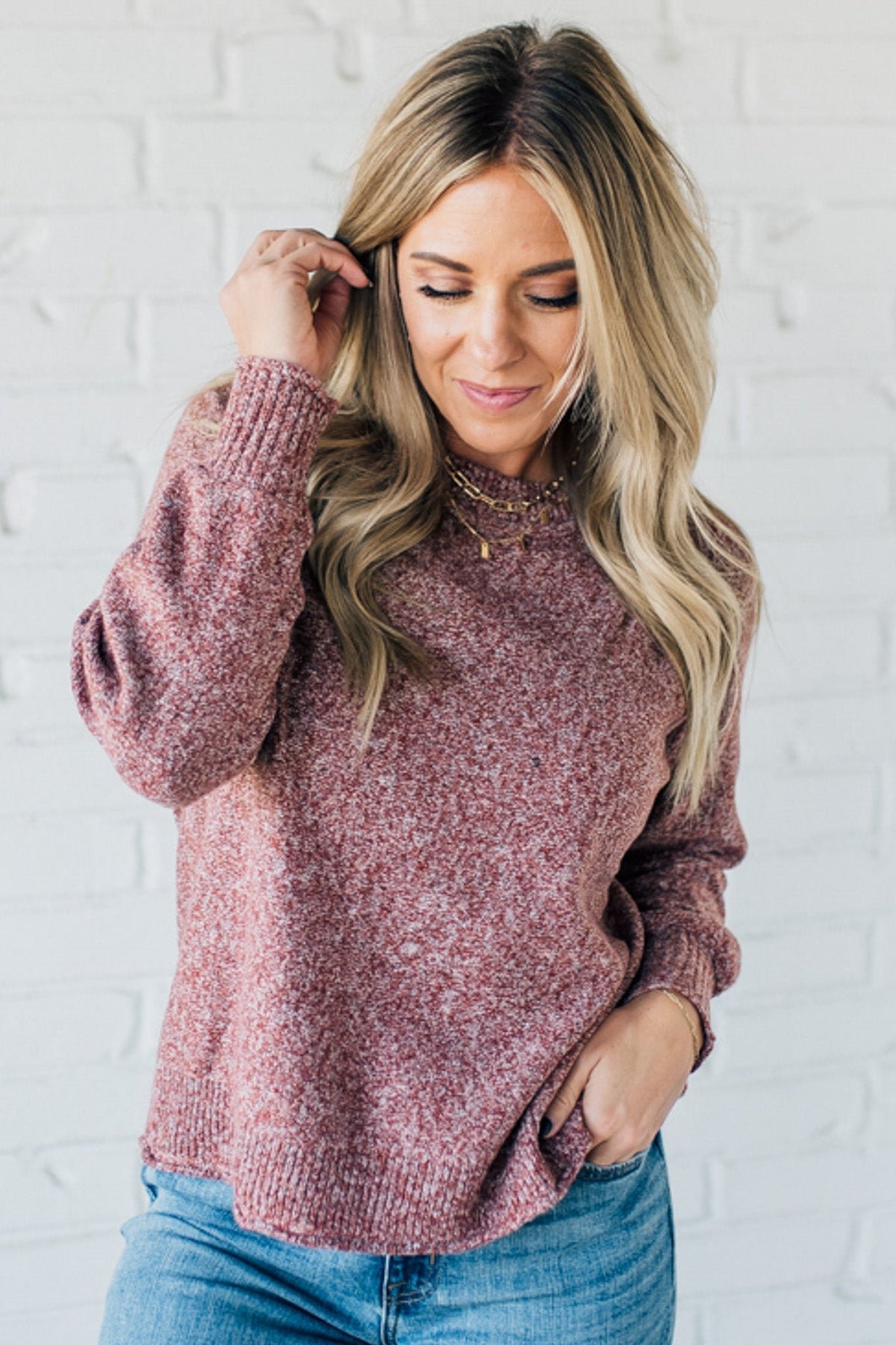 Crewneck Raglan Sweater