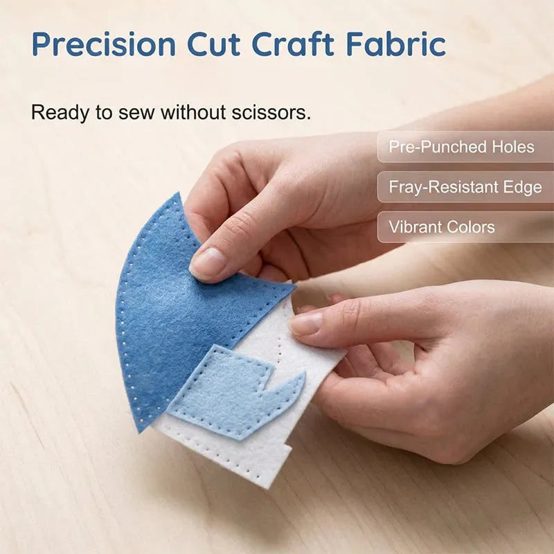 🎉DIY Ice Dragon Felt Patchwork Kit Arctic Winter Guardian Sewing Set