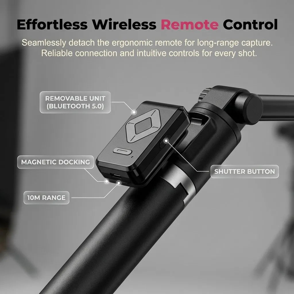 🔥49% Off📱New 6 in 1 Selfie Stick With Fill Light