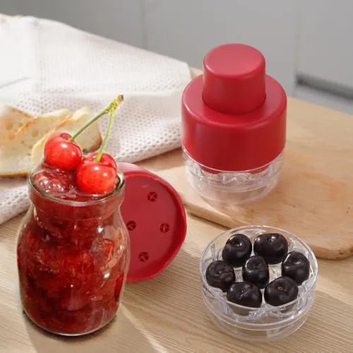 🍒Cherry Pitter Tool: Multi-functional 7-Hole Core Remover for Jam Making🍯